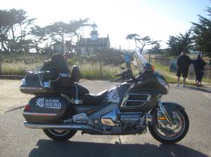 Motorcycle on California Coast